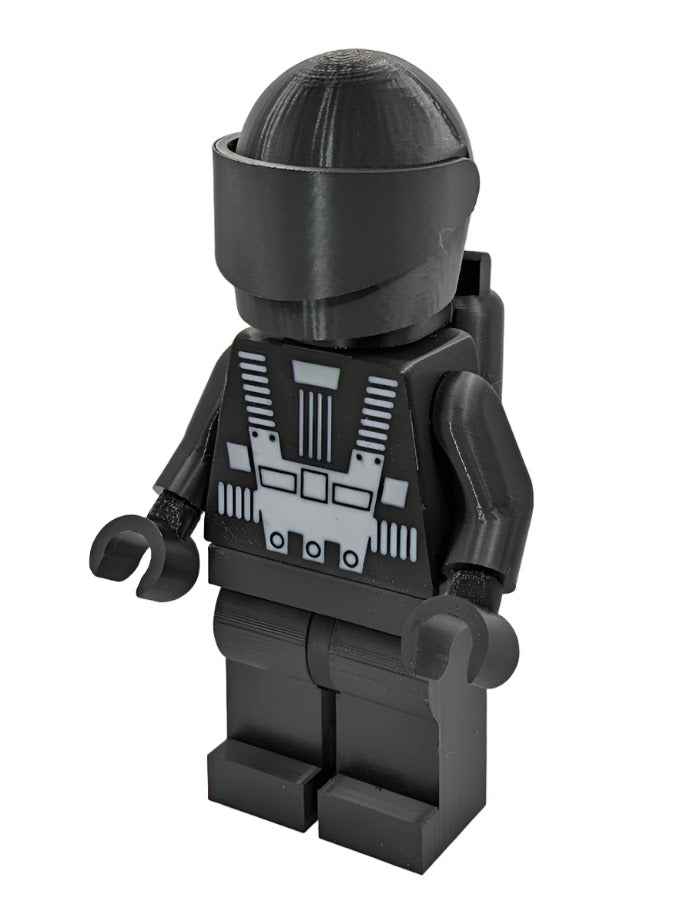 Classic Blacktron BrickFig (5:1 Scale Replica)
