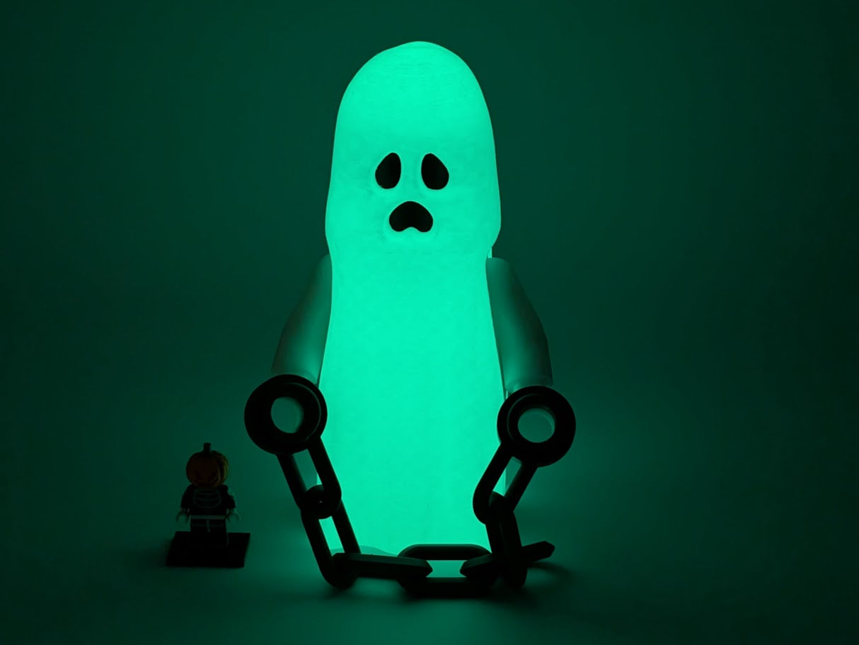 Spooky Ghost BrickFig (5:1 Scale Replica)