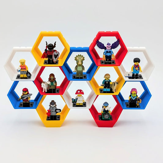 Modular Minifig Hexagon Display