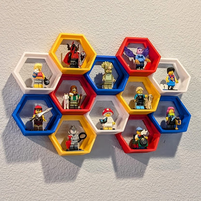 Modular Minifig Hexagon Display