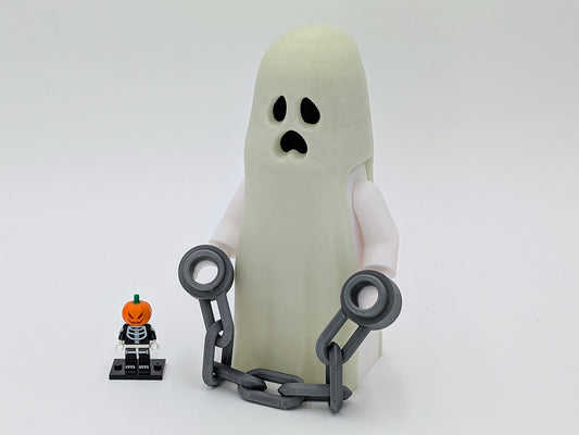 Spooky Ghost BrickFig (5:1 Scale Replica)