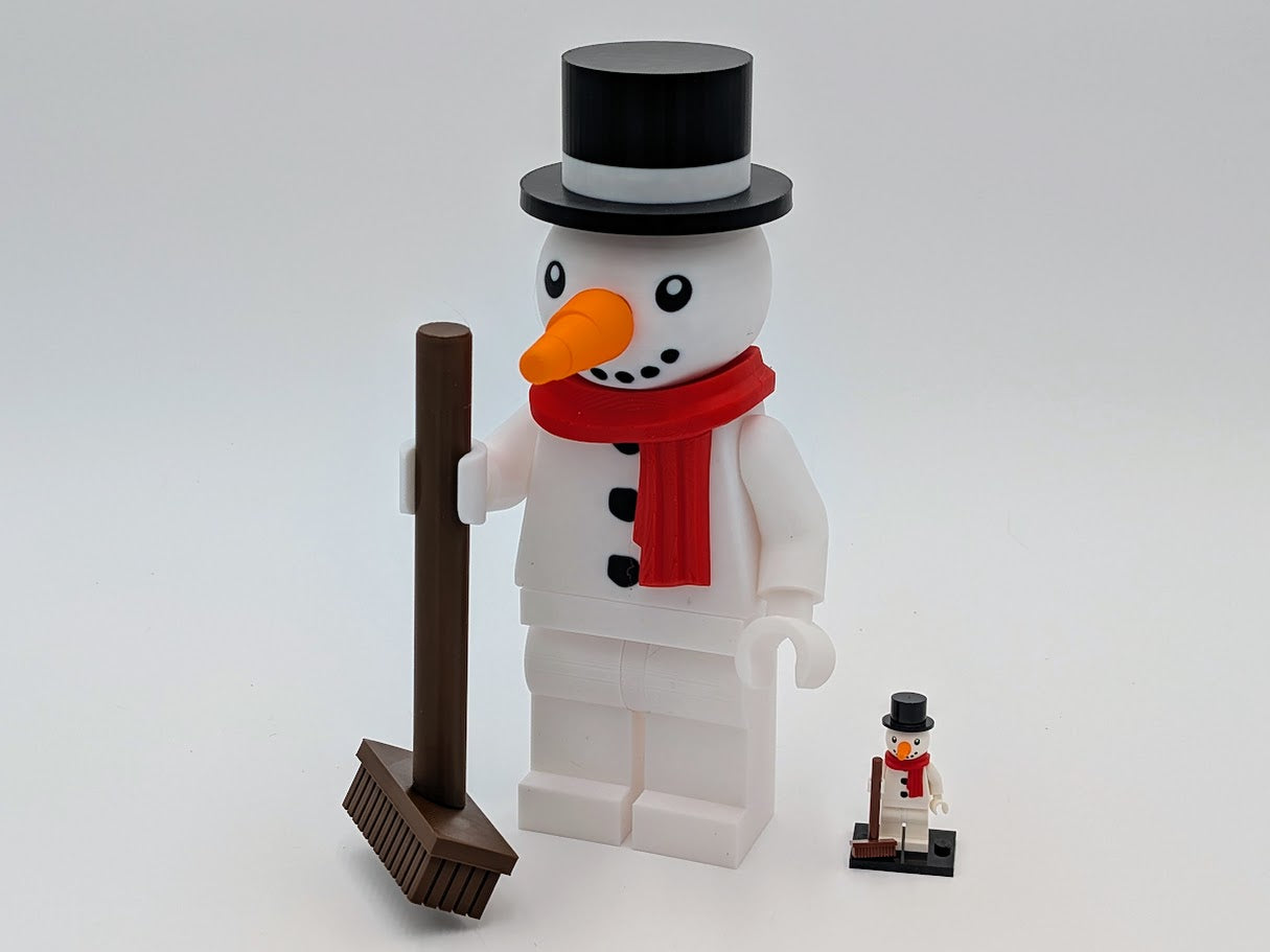 Snowman BrickFig (5:1 Scale Replica)