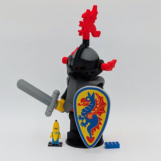 Classic Castle Black Knight BrickFig (5:1 Scale Replica)